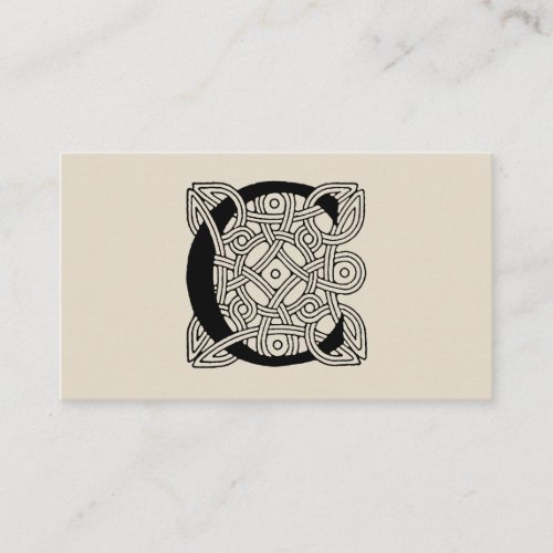 Letter C Monogram Vintage Celtic Knot Print