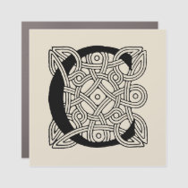 Letter C Monogram Vintage Celtic Knot Print