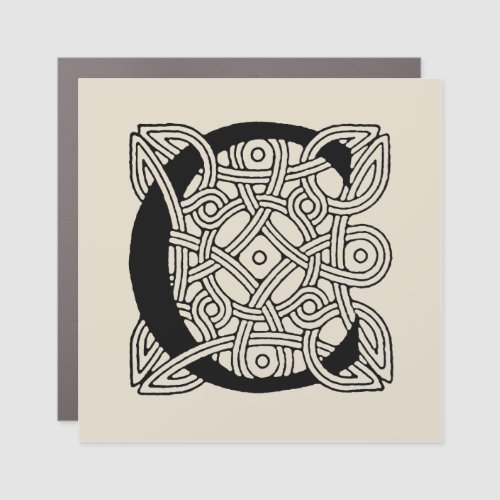 Letter C Monogram Vintage Celtic Knot Print