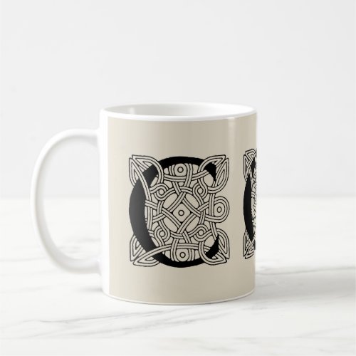 Letter C Monogram Vintage Celtic Knot Print