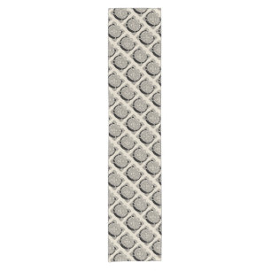 Letter C Monogram Vintage Celtic Knot Print Short Table Runner