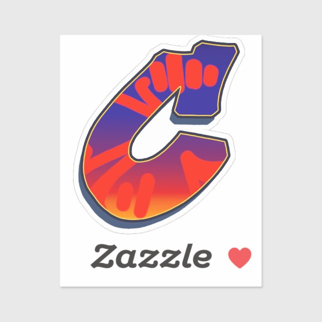 Letter C - Night Sky Sticker (Sheet)