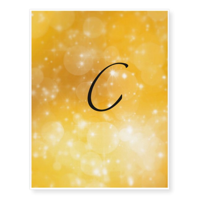 Letter C Temporary Tattoos (Front)