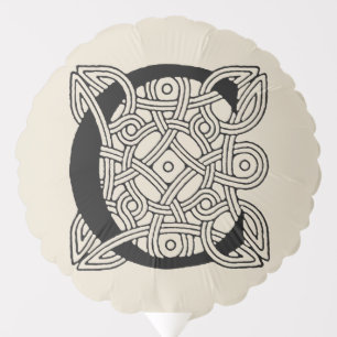Letter C Vintage Celtic Knot Monogram Balloon