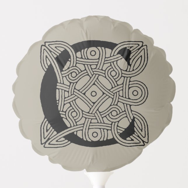 Letter C Vintage Celtic Knot Monogram Balloon (Front)