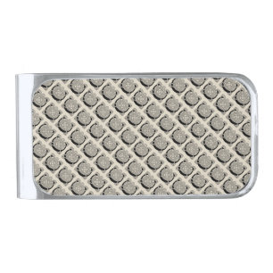 Letter C Vintage Celtic Knot Monogram Silver Finish Money Clip