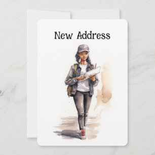 Letter Carrier Moving Announcement Cards