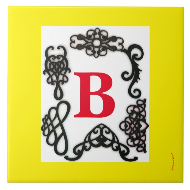 Letter Ceramic Tile (Front)