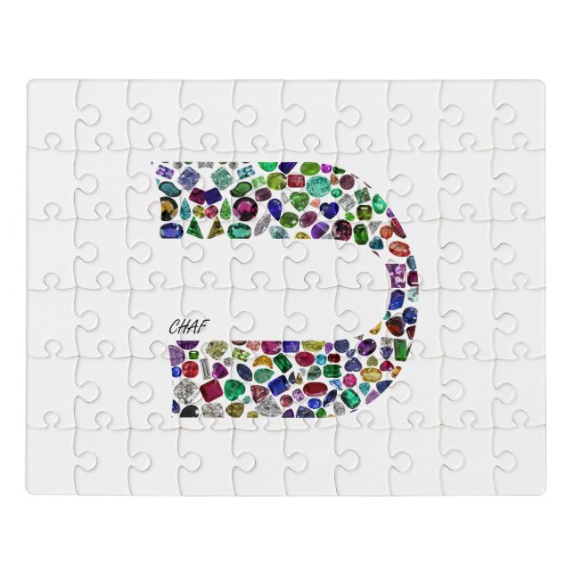 Letter 'CHAF' Jigsaw Puzzle (Puzzle Horizontal)