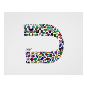 Letter 'CHAF' Poster