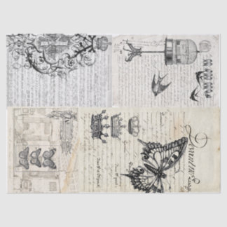 Letter Collage Tissue Paper
