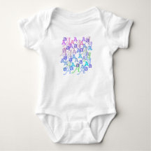 Letter Confetti "A" Baby Romper