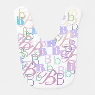 Letter Confetti "B" Baby Bib