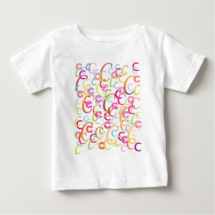 Letter Confetti "C" Baby T-Shirt