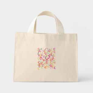 Letter Confetti "C" Mini Tote Bag