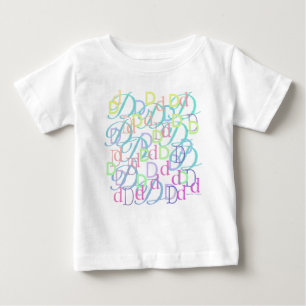 Letter Confetti "D" Baby T-Shirt