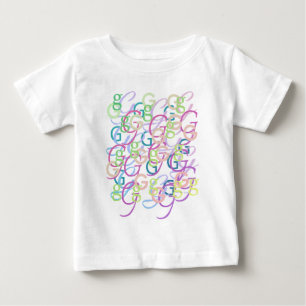 Letter Confetti "G" Baby T-Shirt