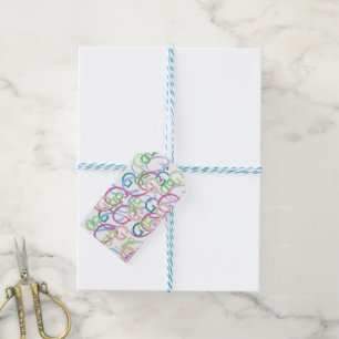 Letter Confetti "G" Gift Tags