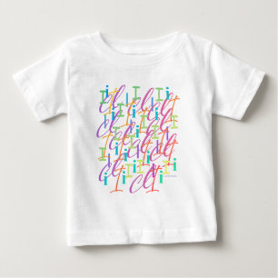 Letter Confetti "I" Baby T-Shirt