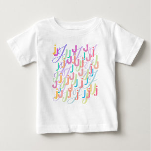 Letter Confetti "J" Baby T-Shirt