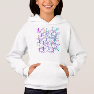 Letter Confetti "L" Hoodie