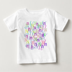 Letter Confetti "N" Baby T-Shirt