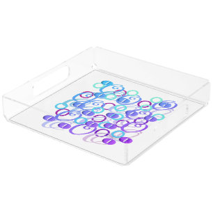 Letter Confetti "O" Acrylic Tray