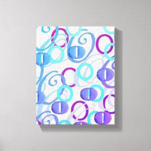 Letter Confetti "O" Canvas Print