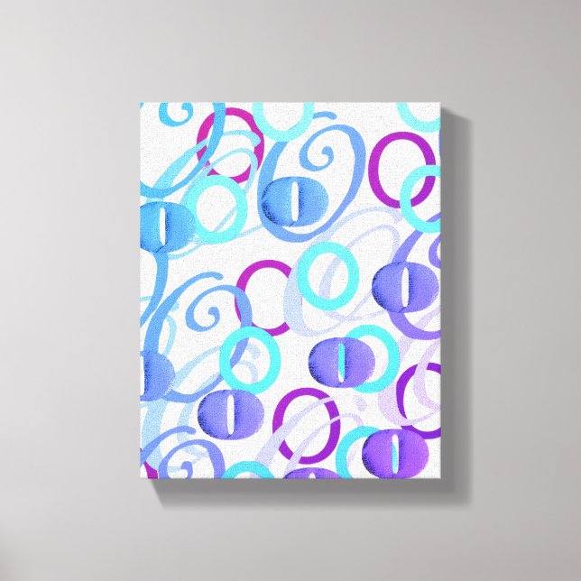 Letter Confetti "O" Canvas Print (Front)