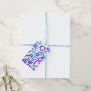 Letter Confetti "O" Gift Tags
