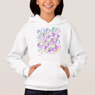 Letter Confetti "P" Hoodie