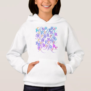 Letter Confetti "R" Hoodie
