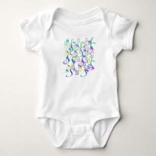 Letter Confetti "S" Baby Romper