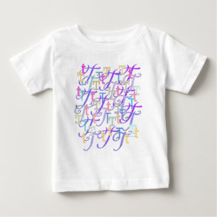 Letter Confetti "T" Baby T-Shirt