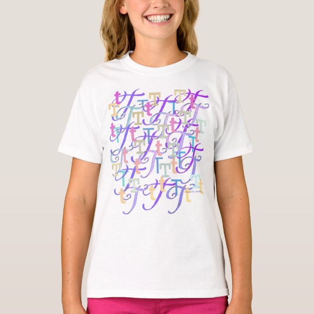 Letter Confetti "T" T-Shirt (Front)
