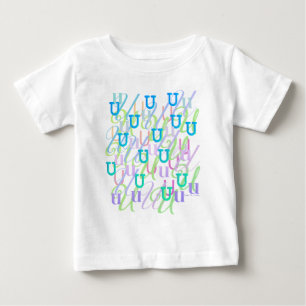 Letter Confetti "U" Baby T-Shirt