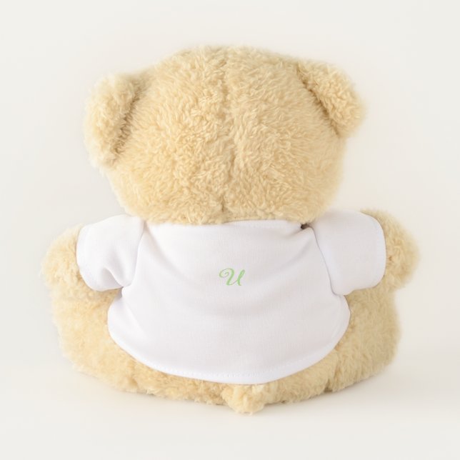 Letter Confetti "U"  Teddy Bear (Back)