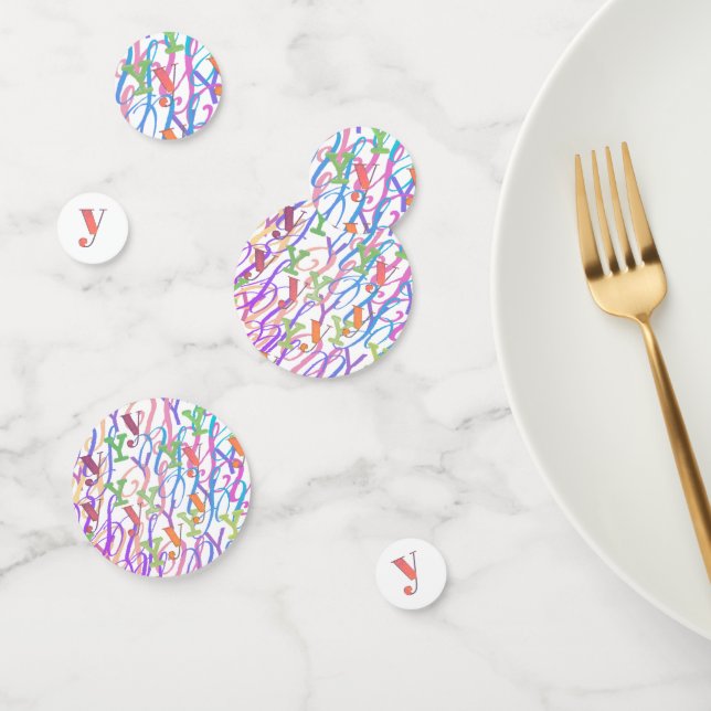 Letter Confetti "Y" (Group)