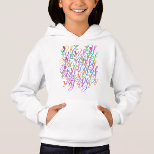 Letter Confetti "Y" Hoodie