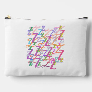 Letter Confetti "Z" Accessory Pouch
