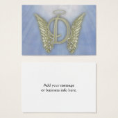 Letter D Angel Monogram (Front & Back)