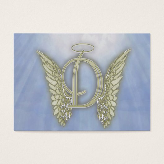 Letter D Angel Monogram (Front)