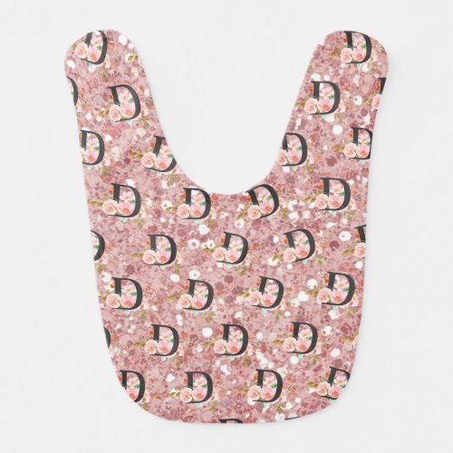Letter D Baby Bib