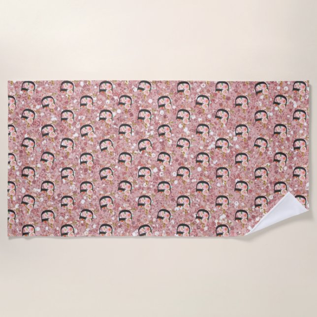 Letter D Beach Towel (Front)