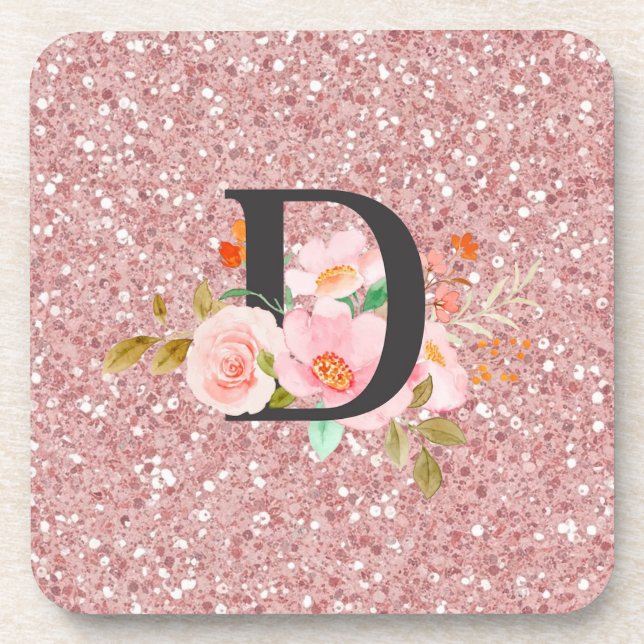 Letter D Beverage Coaster (Front)