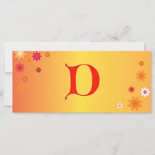 Letter D Book Mark (Front)