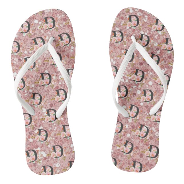 Letter D Flip Flops (Footbed)
