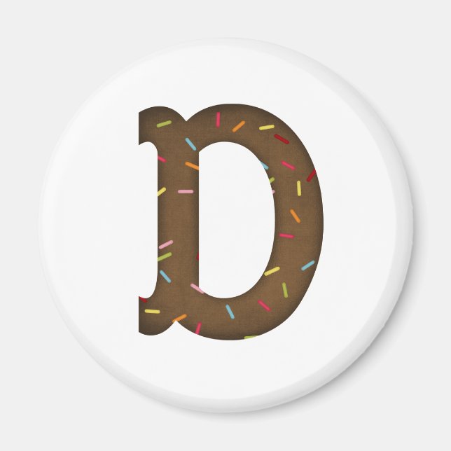 Letter D Magnet (Front)
