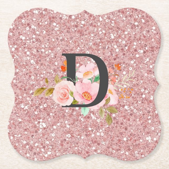 Letter D Paper Coaster (Front)