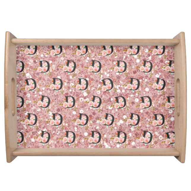 Letter D Serving Tray (Front)